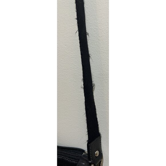 Vintage COACH Black Penelope Turnlock Swingpack Pebble Leather Crossbody - Picture 11 of 14